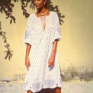 Innika Choo Hugh Jesmok Dress in Ikat Print